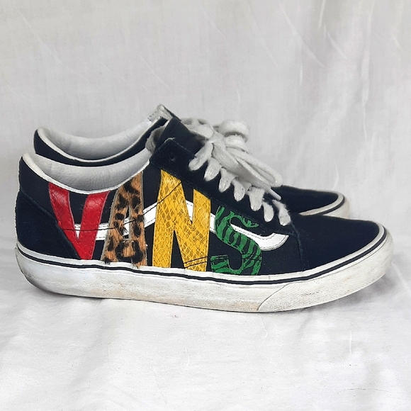 Vans Other - Vans Unisex Multicolor Graphic Sneakers Mens Size 6.5 Womens 8 Animal Print